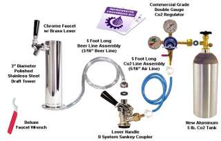 Standard Tower Kegerator Conversion Kit with 5 lb. Co2  