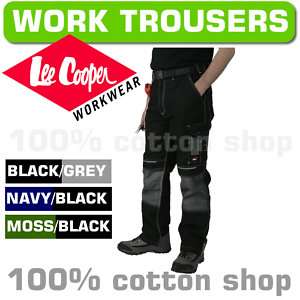 Lee Cooper Mens Work Wear Cargo Combat Trousers Pants  