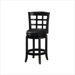 Boraam Kyoto 24 Counter Height Swivel Black Bar stool 852896452254 