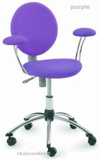New Art Deco Gas Lift Swivel Office Chair in Purple  