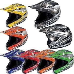    HJC Youth CL X5Y Arena Full Face Helmet Large  Silver Automotive