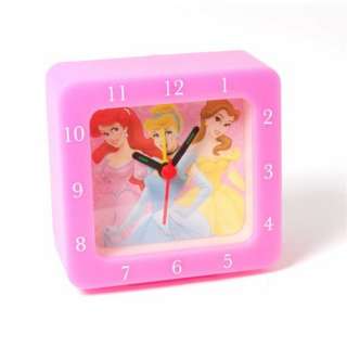 Disney Princess Pink Case Square Photo Dial Alarm Clock Xmas Gift For 