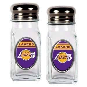 Sports NBA LAKERS Salt and Pepper Shaker Set with Crystal Coat/Clear 