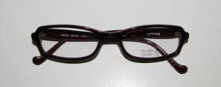 NEW CYNTHIA ROWLEY 352 51 17 135 SILVER PATTERN BLACK EYEGLASSES 