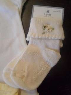 Baby Gap Daisy Fields Onesie Top Yellow Tutu Skirt Socks 12 18 24 LOT 