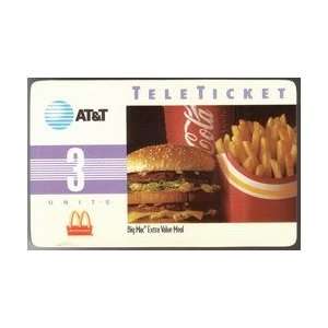  Coca Cola Collectible Phone Card McDonalds SPECIMEN With Pin 