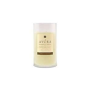   VANILLA AND COCONUT TO CREATE A DELIGHTFUL FRAGRANCE. BURNS APPROX. 90