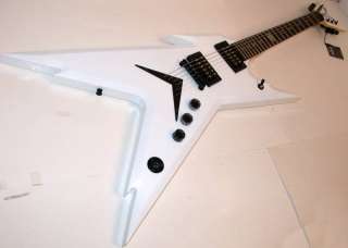 Dean Razorback Dimebag Guitar Metallic White with Case, RZR DB MWH 