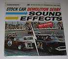 Rare LP   STOCK CAR DEMOLITION DERBY Sound Effects STE