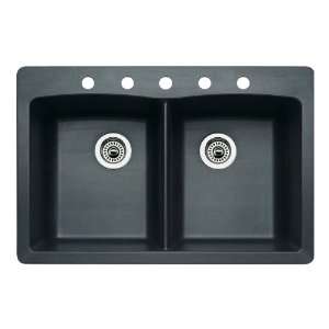   Double Basin Composite Granite Kitchen Sink 440220 5