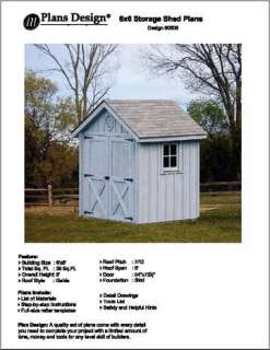 Playhouse / Garden Shed Gable Shed Plans 80606  