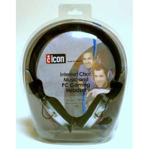    Icon Internet, Chat, Music and Pc Gaming Headset Electronics