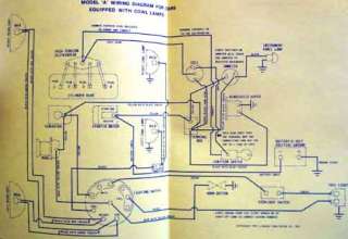 FORD MODEL A ELECTRIC WIRING DIAGRAM WITH COWL LAMPS  