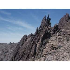 Rock Cleavage in Conglomerate Rocks, Mojave Desert, California, USA 