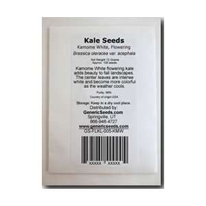  Kamome White Flowering Kale Seeds   Brassica oleracea var 