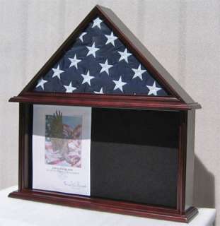   Shadow Box Funeral Burial Flag & Certificate Display Case FC07  