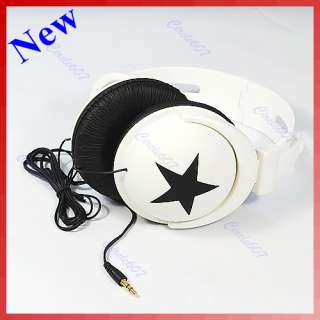 DJ Stereo Mix Style Star Headphone Hiphop  Mp4 White  