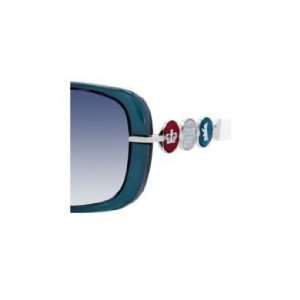   Couture Sunglasses Bronson / Frame Teal Crystal Lens Navy Gradient
