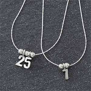    Special Number Sterling Silver Personalized Necklaces Jewelry