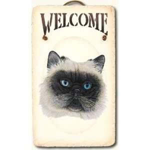   in Maine Stenciled 6x8 Slate Himalayan Welcome Sign 