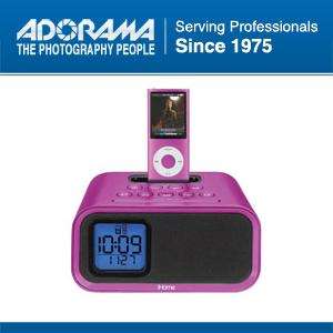 iHome iH22PV Dual Alarm Clock Speaker System for iPod, Pink #IH22PV 