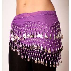 Belly dance purple skirt 