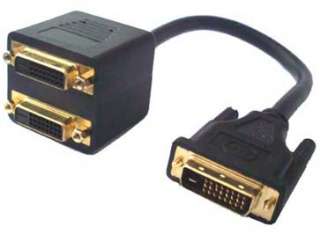 This double shielded DVI splitter cable isfeatured to provide crystal 