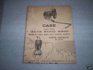 JI Case Vintage Eagle Hitch Mounted Mowers Part Catlog  