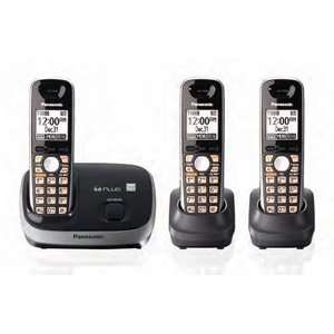  New Dect 6.0+, CID, 3 HS, Rubber Grip, HSSP by Panasonic 