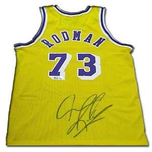  Signed Dennis Rodman Uniform   Los Angeles Lakers Sports 