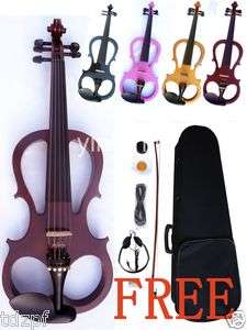 String 4/4 New Electric violin Powerful Sound silent Solid wood 