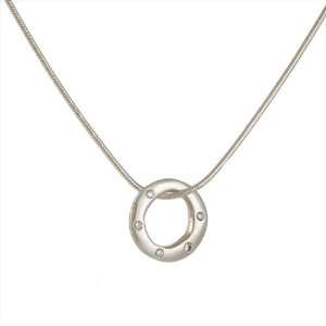  PHILIPPA ROBERTS  Open Circle Diamond Necklace Jewelry