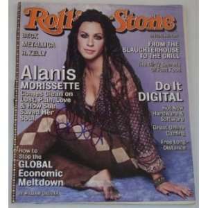 Alanis Morissette Authentic Hand Signed Autographed Magazine 1998