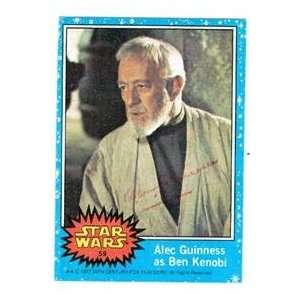 Alec Guinness autographed trading card Obi Wan Star Wars