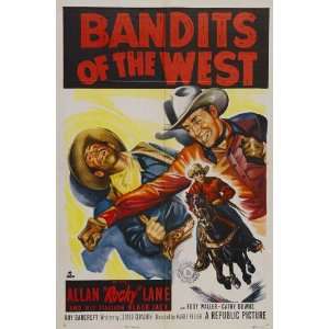 West Movie Poster (27 x 40 Inches   69cm x 102cm) (1952)  (Allan Lane 