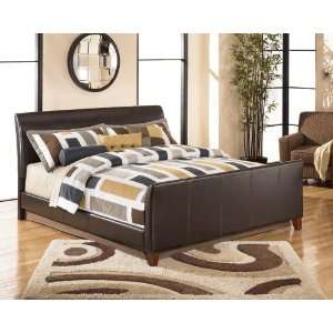  King Upholstered Bed by Ashley   Brown (B465 82R)