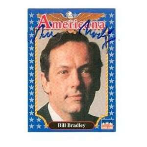 Bill Bradley autographed trading card Americana