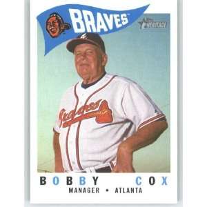 Bobby Cox MG / Atlanta Braves / Manager / 2009 Topps Heritage Card 
