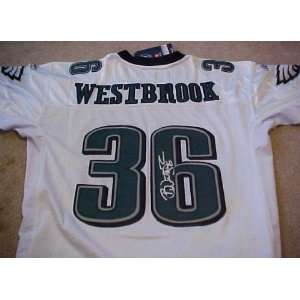 Brian Westbrook Hand Signed Autographed Authentic Reebok Philadelphia 