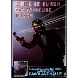  Chris de Burgh   Man On Tour 1984   CONCERT   POSTER from 