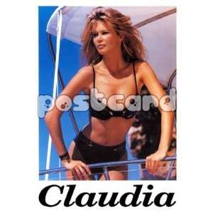 Claudia Schiffer~ Claudia Schiffer Postcard~ Rare Postcard~ Approx 4 