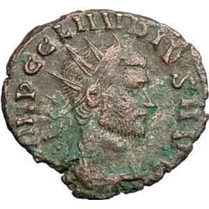 CLAUDIUS II Gothicus w branch & scepter 269AD Authentic Ancient Roman 