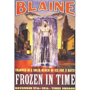  David Blaine Frozen in Time (2000) 27 x 40 Movie Poster 