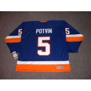 DENIS POTVIN New York Islanders 1983 CCM Vintage Throwback Away Hockey 