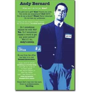  The Office (Ed Helms as Andy Bernard) TV Poster Print 