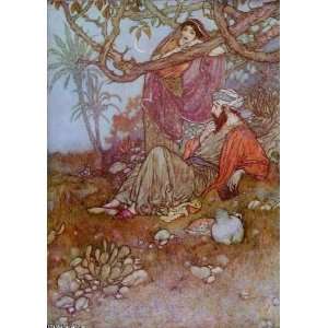 FRAMED oil paintings   Edmund Dulac   24 x 34 inches   The Rubaiyat. A 