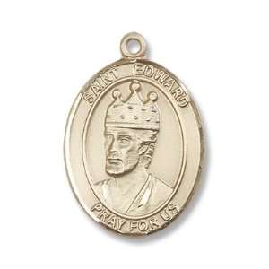  14K Gold St. Edward the Confessor Medal Jewelry