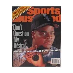  Frank Thomas autographed Sports Illustrated Magazine (Chicago White 