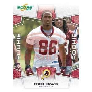  2008 Score #368 Fred Davis   TE   Washington Redskins (RC 