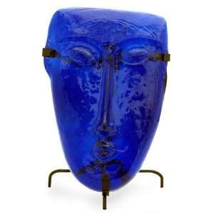  Glass mask, Deep blue